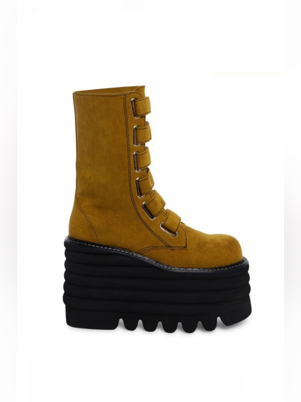 Mustard Yellow Platform Boots